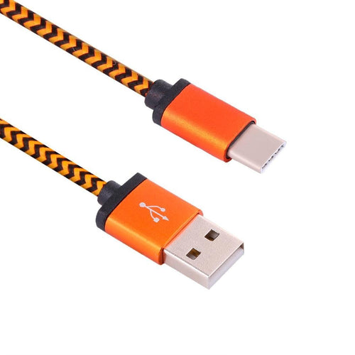 Golden Sheeps Compatible for Straight Talk ZTE MAX DUO 4G LTE CDMA GSM / Grand X Max 2 / Grand X 3 / Carry / Zmax Pro USB Charger Cable C-Type USB 3.1-ORANGE