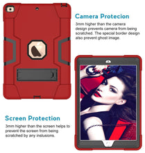 Load image into Gallery viewer, Golden Sheeps Compatible for iPad 7th Generation/iPad 10.2 Inch 2019 Impact Hybrid Drop Proof Armor Defender Full-Body Protection Case Convertible Built in Stand